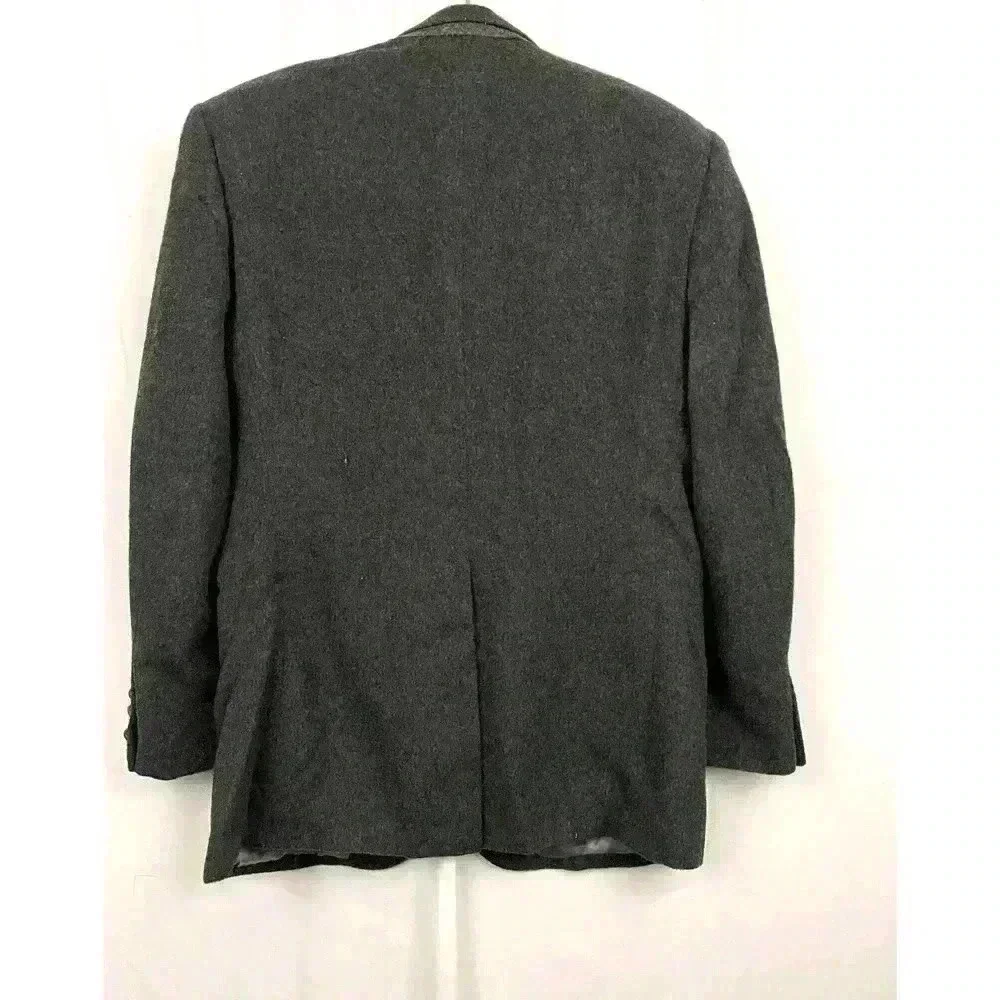 VTG Charcoal 100% Camel‎ Hair Men's Blazer Sports Jacket Lined 40R Made in USA